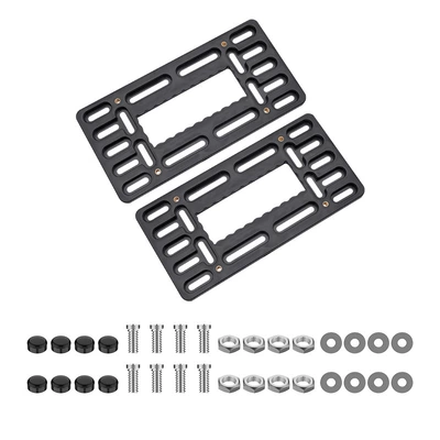 Cross-Border American License Plate Frame License Plate Base Plate Set Universal License Plate Frame Plastic Abs Base Plate License Plate Frame (License plate holder/license plate holder) - license-plate-frame-2-pack-accessories-bulk-discounts-available-boxed