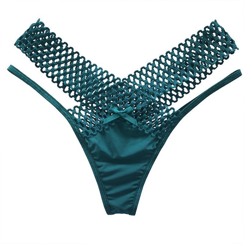 【Crossed Sexy】Women's Thong Panties, Ice Silk Seamless Low-Waist Hollow-Out Lace-Up Sensual See-Through Temptation Pure Desire Underwear 【Crossed Sexy】Women's Thong Panties, Ice Silk Seamless Low-Waist Hollow-Out Lace-Up Sensual See-Through Temptation Pure Desire Underwear