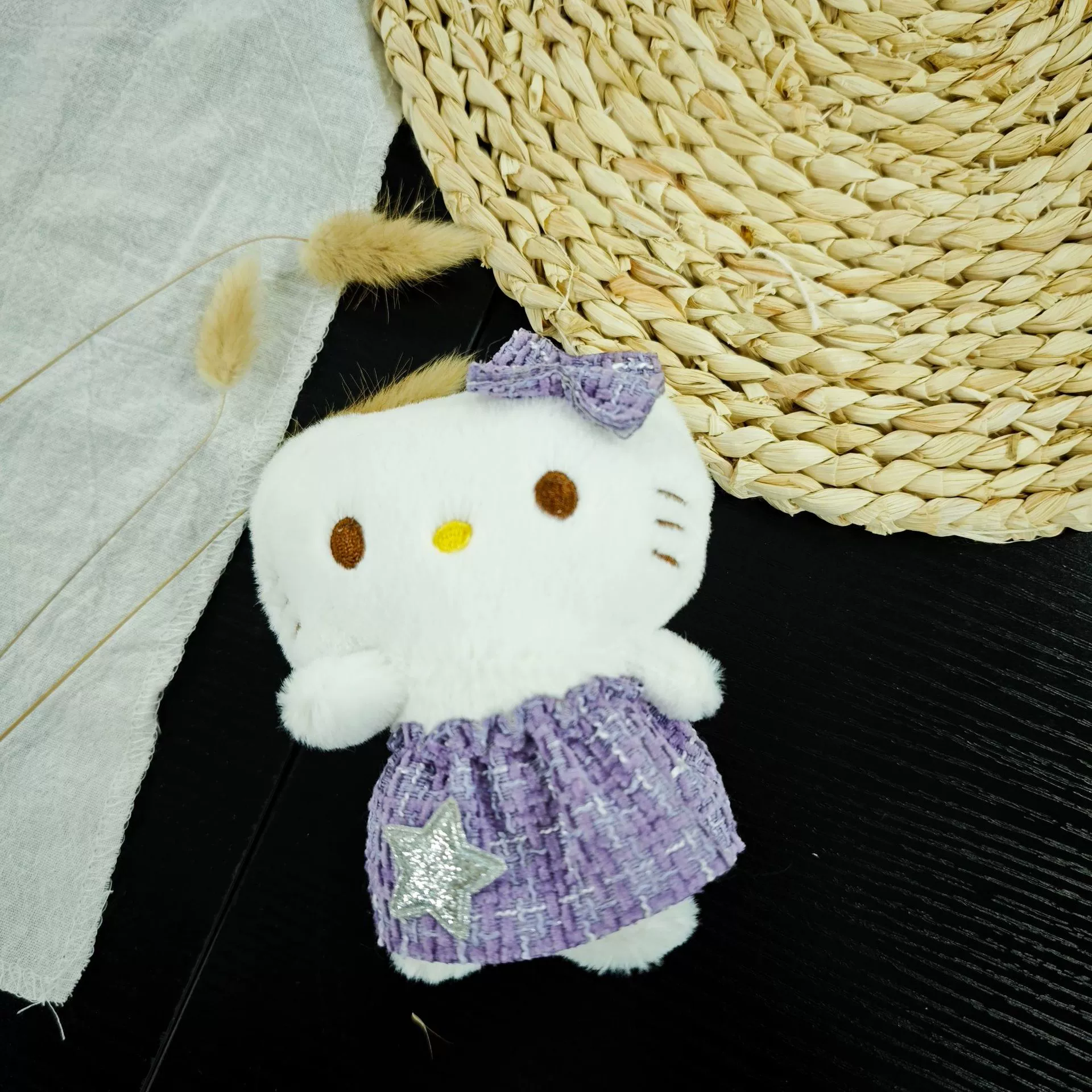 Плюшевая игрушка, подвеска, юбка, кукла с бантом, брелок