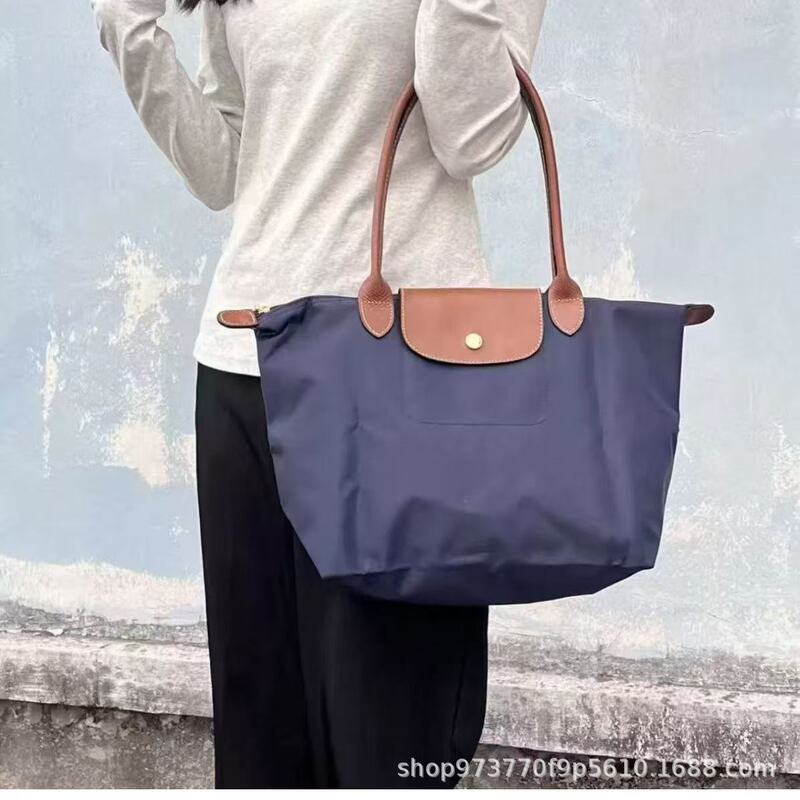 Cross-Border Longchamp 70Th Anniversary Edition Handbag Underarm Bag Women's Crossbody Shoulder Bag Handbag Tote Nylon Folding Bag