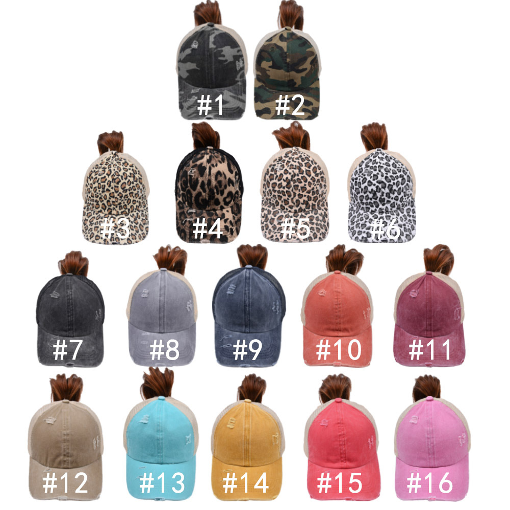 154g Weight Women's Casual Leopard Camouflage Curved Eaves Baseball Cap