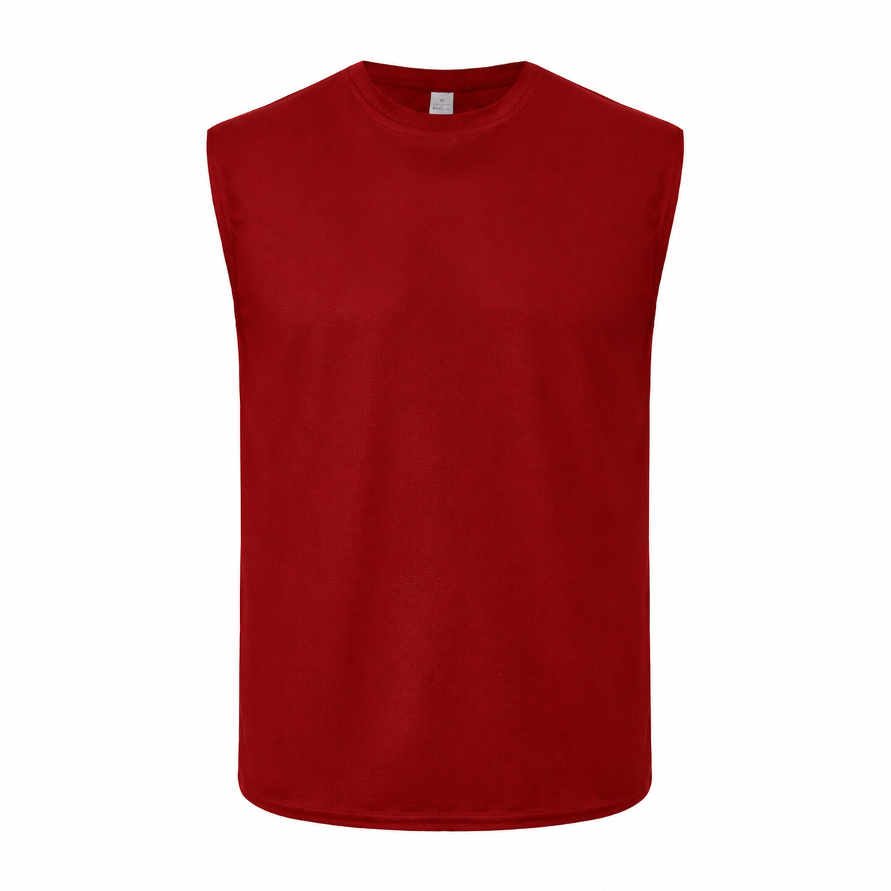 Fitness chaleco de malla entrenamiento europeo y americano de tamaño grande transpirable rápido seco camiseta de cuello redondo chaleco europeo y americano para hombres