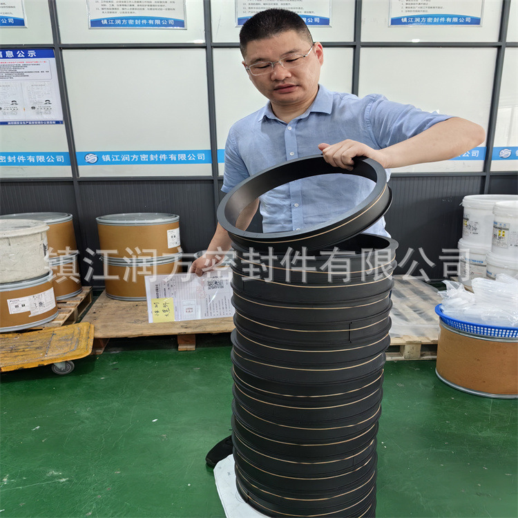 供应大规格聚四氟乙烯填充碳纤维活塞环  导向环 耐磨环 开口环