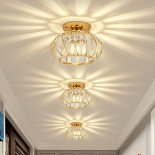 Modern Simple Away Light Corridor Light Cross Border LED110V Ceiling Lamp Chandelier Nordic Entrance Entrance Crystal Lamp