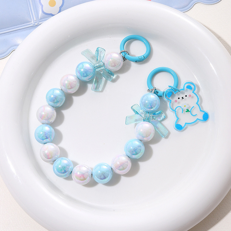 Cadena de mano degradada azul y blanco