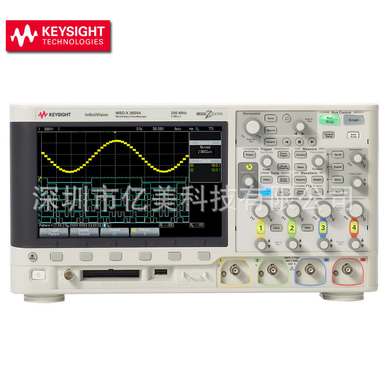 新现货 是德 DSOX2024A MSOX2024A数字示波器 200MHz 4个模拟通道