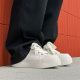 Big Shoes Black and White All-match Canvas Shoes for Boys Niche Thick Sole Height Increasing Fashion Casual Shoes Ugly Cute Shoes Trendy Board Shoes