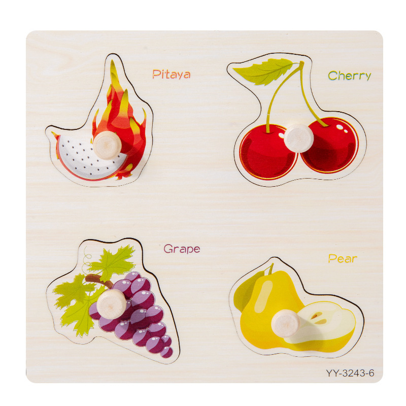 Bebé rompecabezas juego panel Montessori educación temprana mano tablero rompecabezas animal tráfico construcción bloques Niño 1-2 años viejo juguete