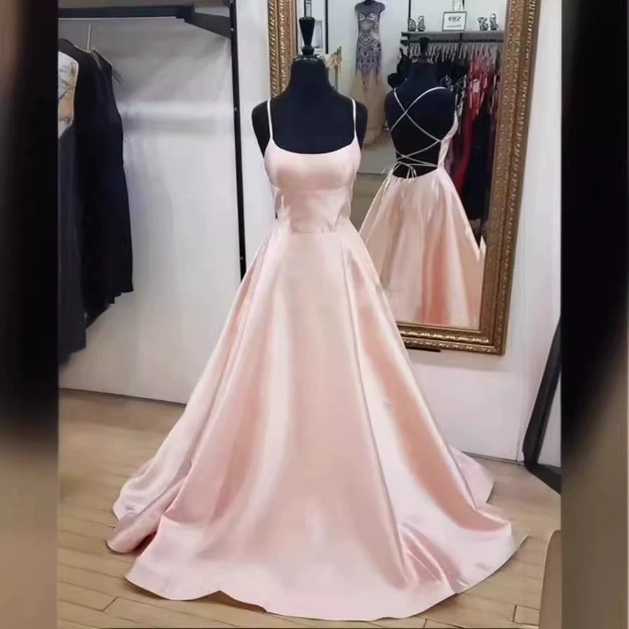 Long elite elegant evening dress, lifting effect