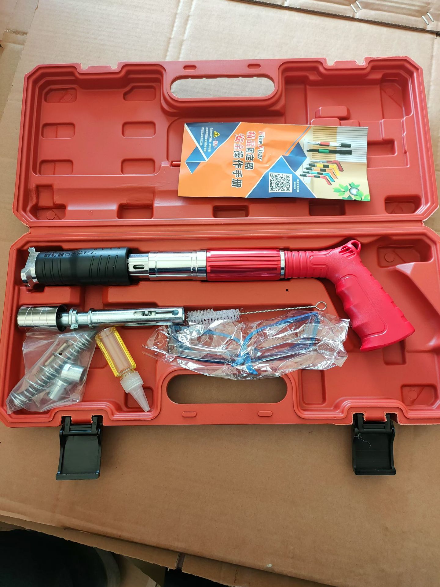 Mini pistola de clavos ajustable para techo, herramienta profesional con silenciador, ideal para bricolaje y construcción