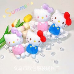 かわいいkt猫ハローキティハローキティペンダントチャームぬいぐるみバッグキーホルダーおもちゃ卸売