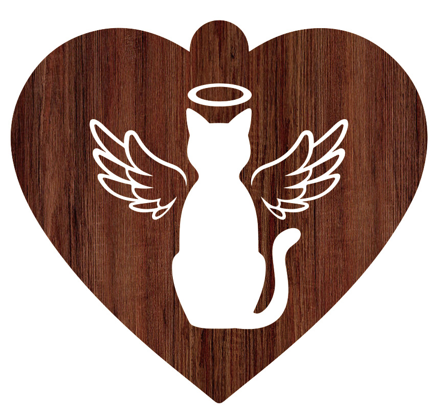 고양이 호두 색 양면 인쇄