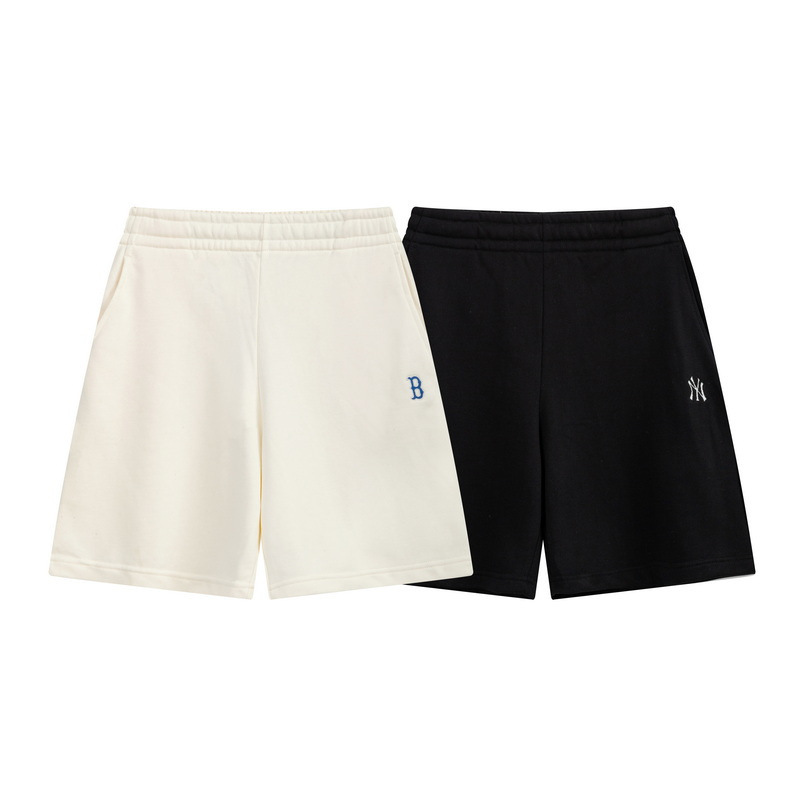 High Version MLB Spring and Summer Trendy Brand NY Small Label Letter Loose Fashion Casual Shorts for Men and Women