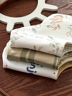 易顽宝 Children's double-sided waterproof cotton eating bib, 0-2 years 4