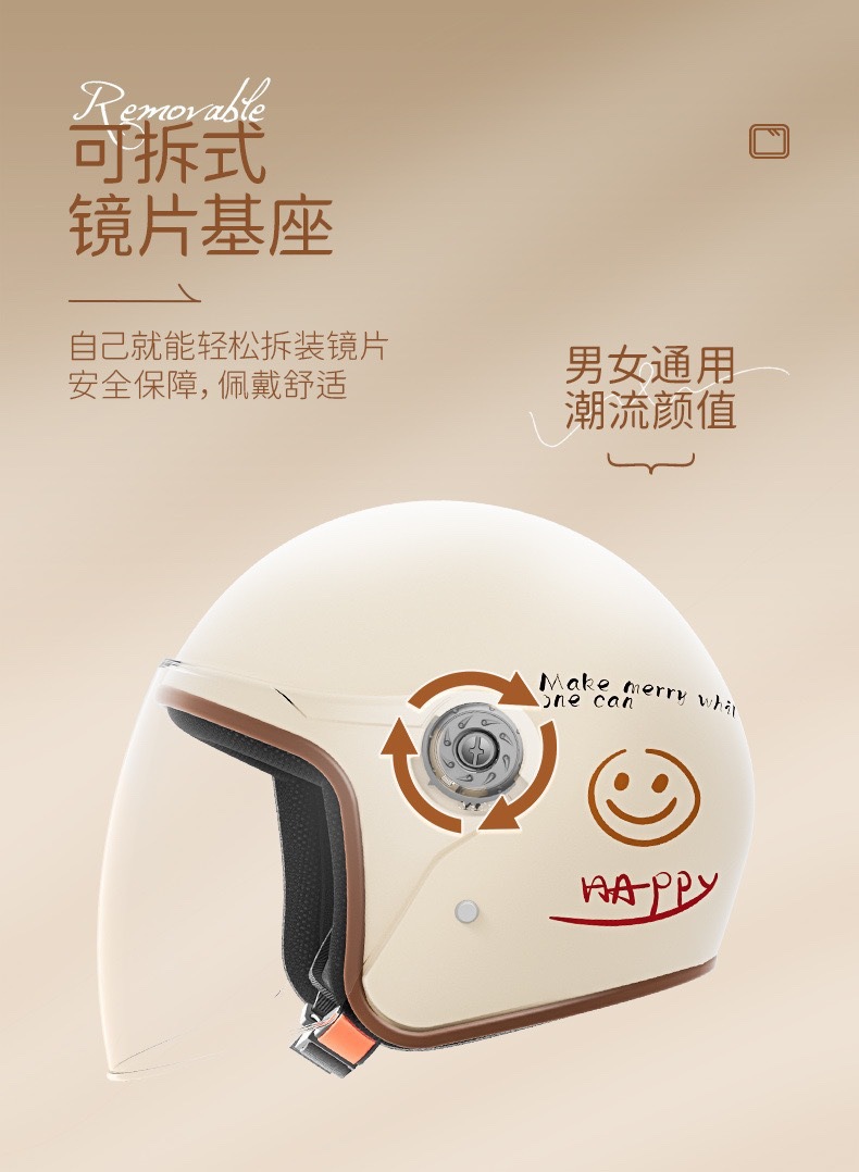 New National Standard Women's Electric Bike Helmet Winter Warm Men's and Women's Half Helmet Motorcycle Helmet Women's Electric Bike Helmet