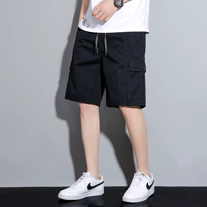 Фабрика прямых волос трансграничные 2025 хлопок повседневные модные шорты для мужчин летом тонкая наружная одежда