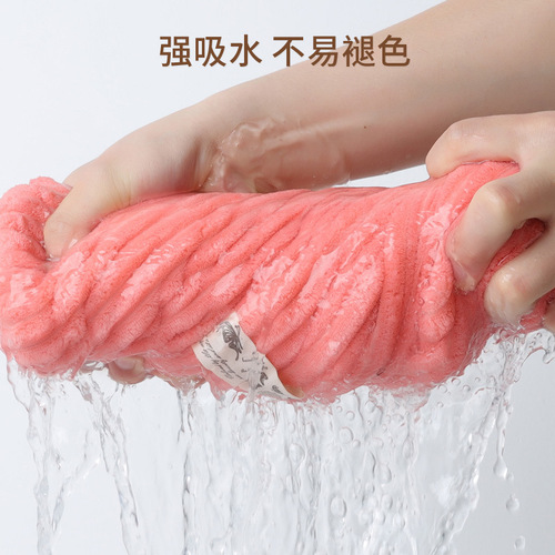 Super Absorbent Dry Shampoo Hat, Quick-Drying Turban for Washing Hair, Cute Women and Children's Long Hair Head Towel, Hair Wiping Gadget