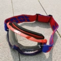 Red and blue frame transparent sheet