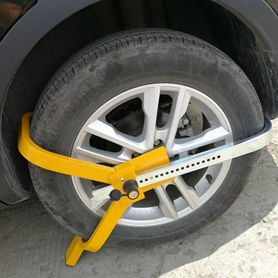 Factory Direct Sales car tire lock Three Fork parking lock wheel anti-theft lock car safety lock wholesale (Car lock)
