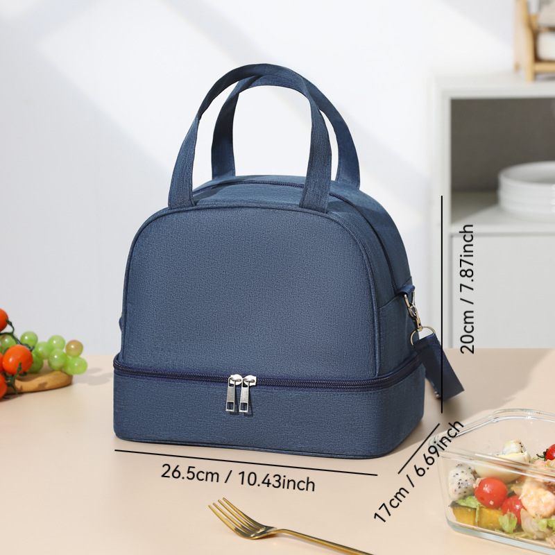 Bolsa de almuerzo de commuerzo de viaje, bolsa de aluminio grande, bolsa de almuerzo gruesa, bolsa de almuerzo, bolsa de almuerzo, bolsa de mano