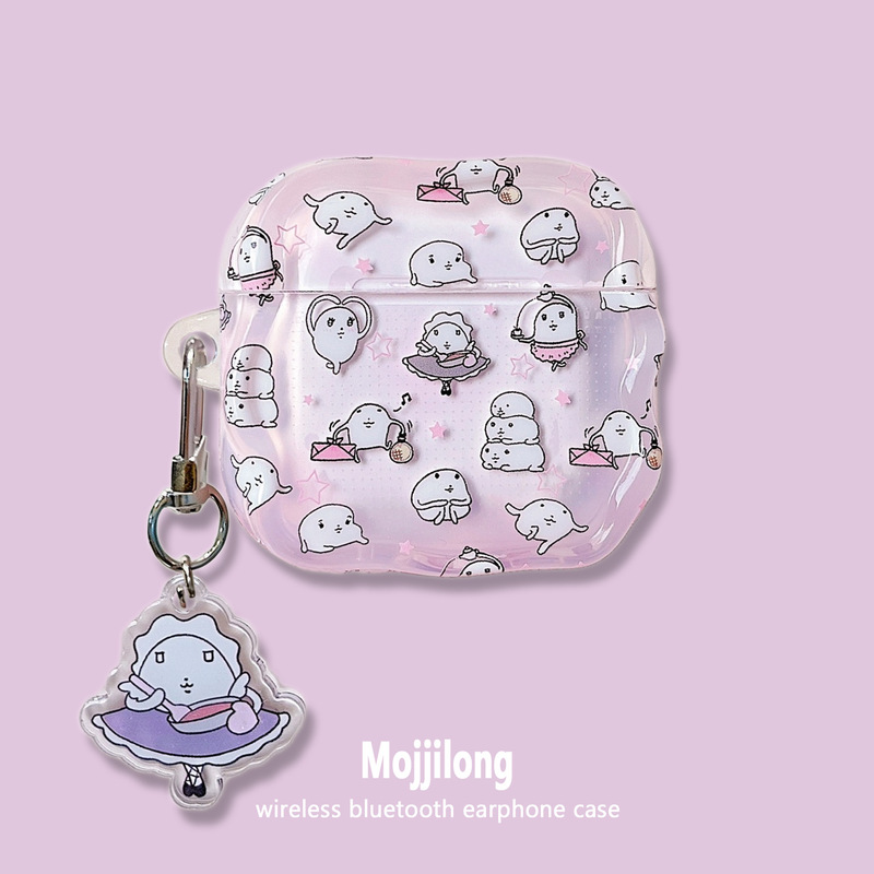 Mojjilong Mochi Suitable for Apple Airpods4 Protective Case Noise Reduction Pro Second Generation and Third Generation Bluetooth Headphone Case Mojjilong Mochi Suitable for Apple Airpods4 Protective Case Noise Reduction Pro Second Generation and Third Generation Bluetooth Headphone Case