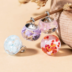 透明碎花圓珠旗袍珠扣樹脂玉珠紐扣中式漢服國風扣子裝飾輔料批發