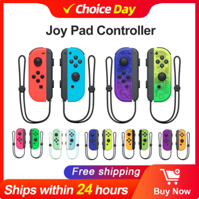 Switch Controller Gamepad Left and Right Wireless Bluetooth Controller with Wake-Up Function Joycon with Wrist Strap
