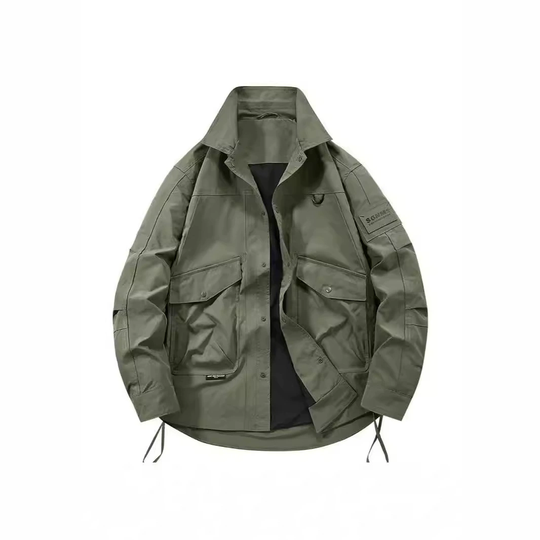 Весенний и осенний новый мульти-сумка куртка мужская повседневная куртка с отворотом куртка 61005