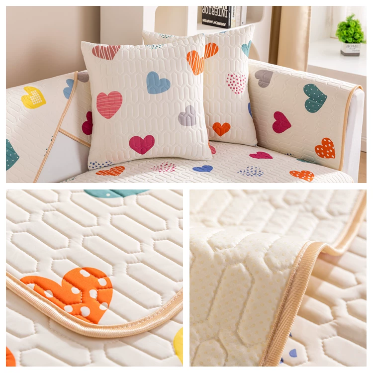 Summer mat, silk non-slip cooling modern sofa