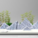 天然雪浪石切片石景观石假山装点风景石小型室内雪浪石点缀切片石