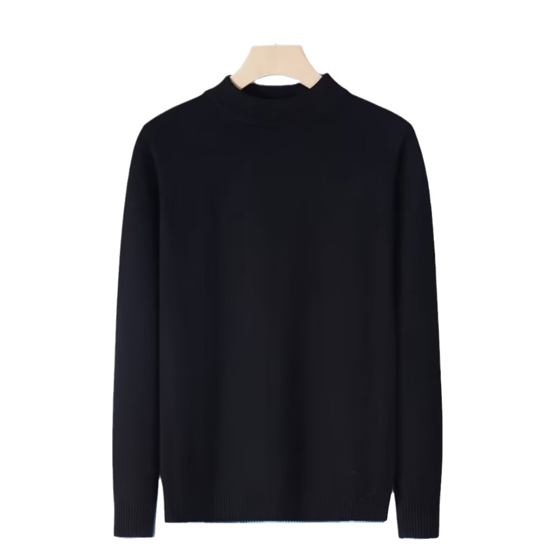 Men's Clothing Solid Color Knit Sweater - Soft & Warm Crewneck Pullover For Fall & Winter, Casual Slim Fit Long Sleeve Top (Multiple Colors & Sizes)_viptrois.com