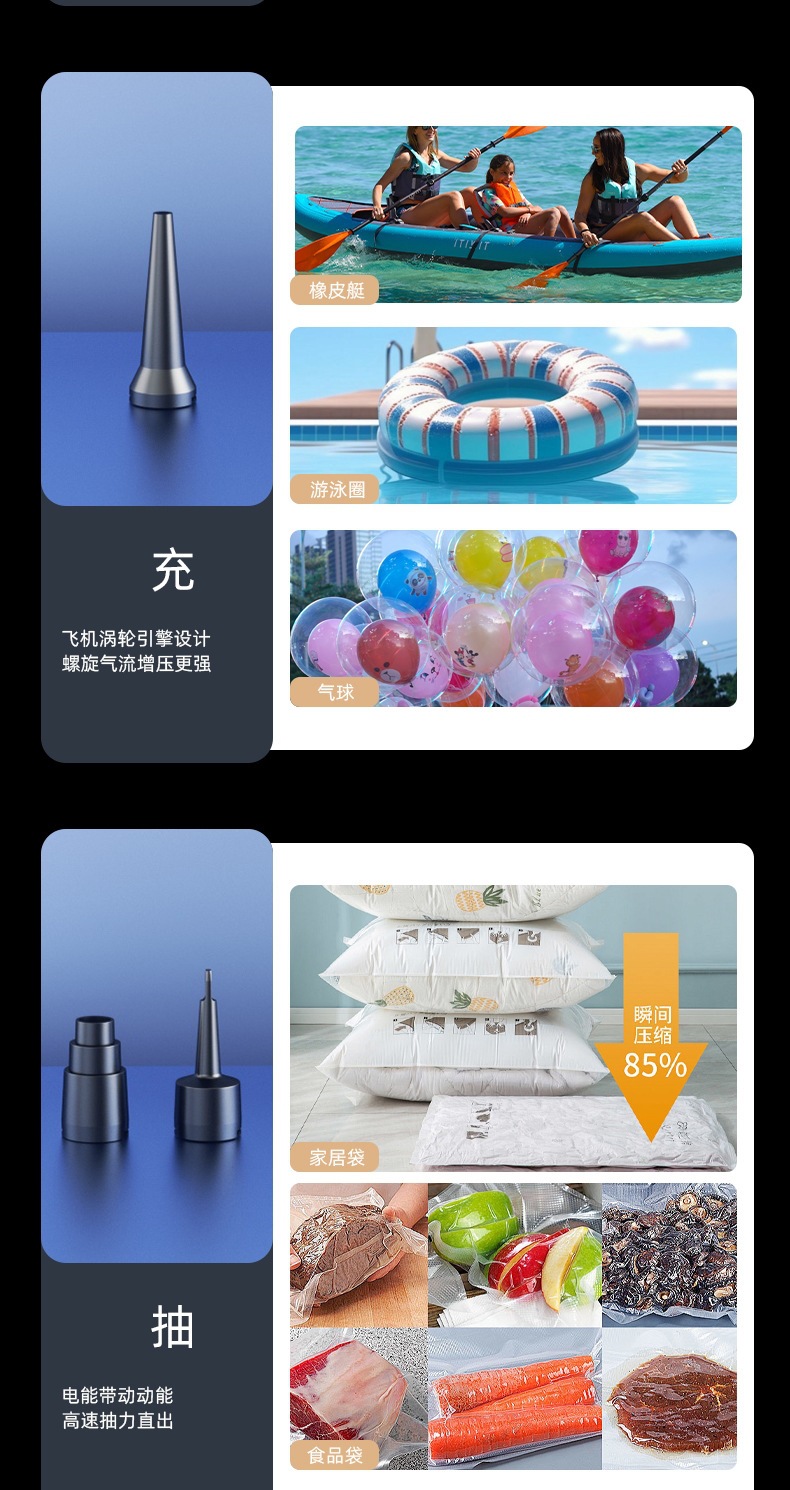 New Cross-Border Model of Portable Car Vacuum Cleaner for Both Car and Home Use, with Strong Suction, Rechargeable, Handheld, Wireless, and Brushless