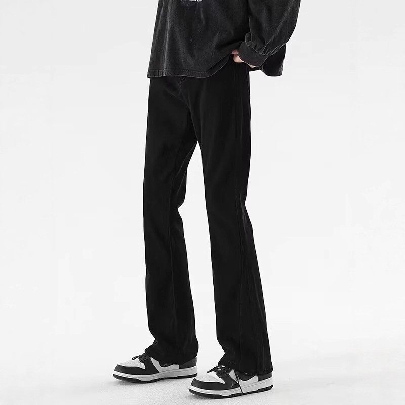 补差价专属链接牛仔裤男黑色美式高街宽松裤子微喇长裤直筒男