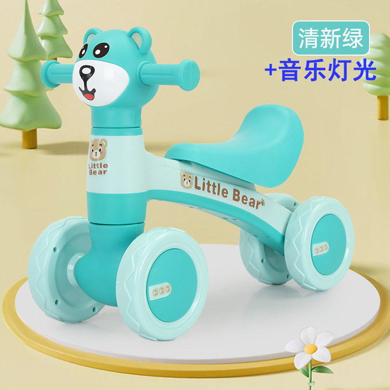 Patina para niños de 1 - 3 años de edad, patina para niños pequeños, patina anti-rollback, coche de equilibrio para bebés, luz de música