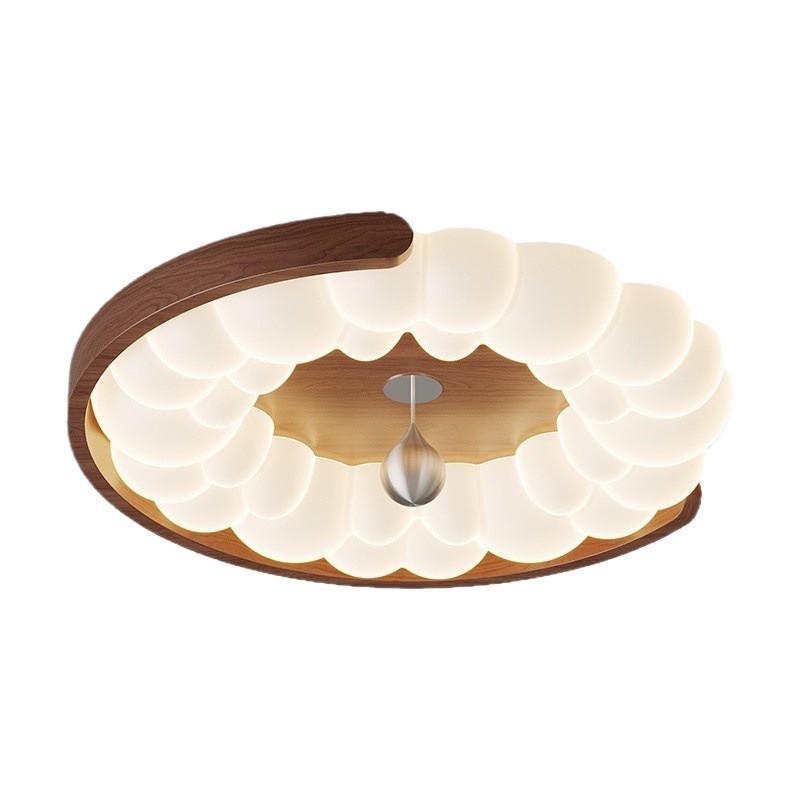 [Seleccionado] Estilo crema medieval francés, estilo retro wabi-ji, color nogal, dormitorio principal, burbuja, luz de techo de habitación