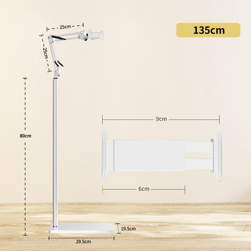 Suporte de chão cantilever branco 135 YX-201 * para telefones celulares