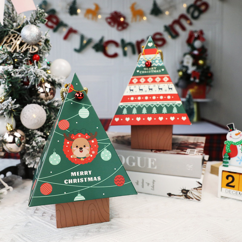 クリスマスクリエイティブギフト包装箱砂糖クリームクッキー牛圧延砂糖雪花ショートニングもち米船リンゴキャンディーお土産ケース|undefined