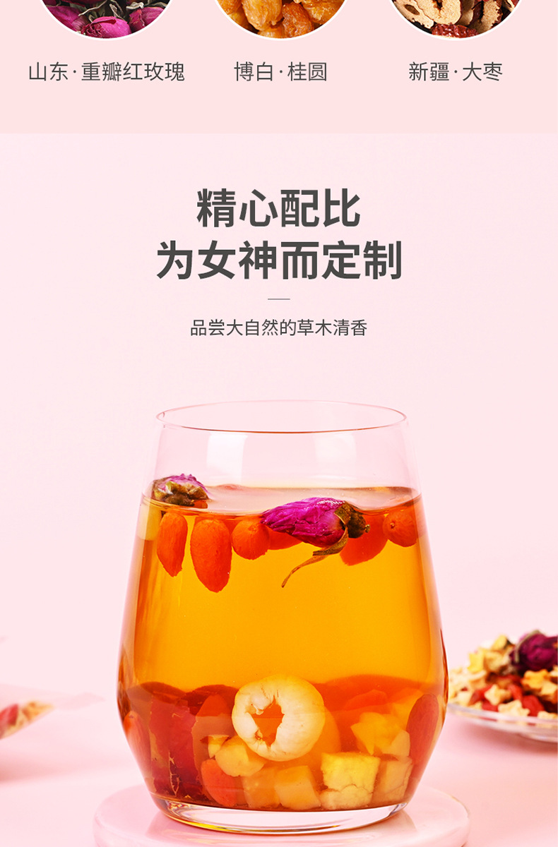 Papaya Kudzu Longan Tea Mugua Gegen Guiyuan Herbal Blend 150g Boxed Tea Bags for Daily Wellness key features