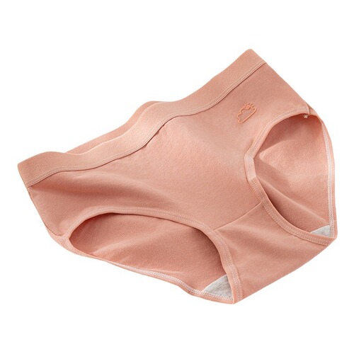 Manman Weather Underwear Women's Pure Cotton Antibacterial Mid-waist Girl Student 100% Sexy Cotton Breathable Triangle Shorts Head