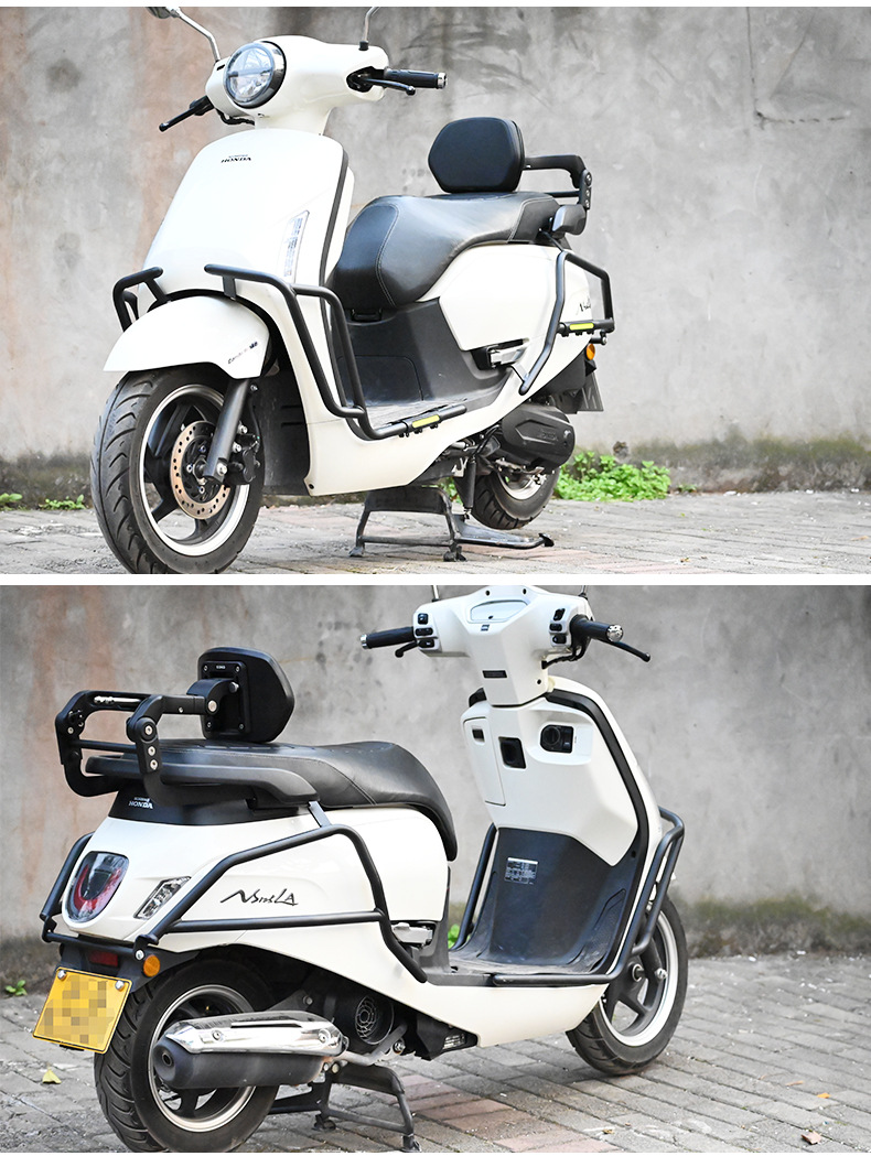 Applicable to NS125LA folding backrest driver backrest passenger backrest telescopic motorcycle folding backrest modification