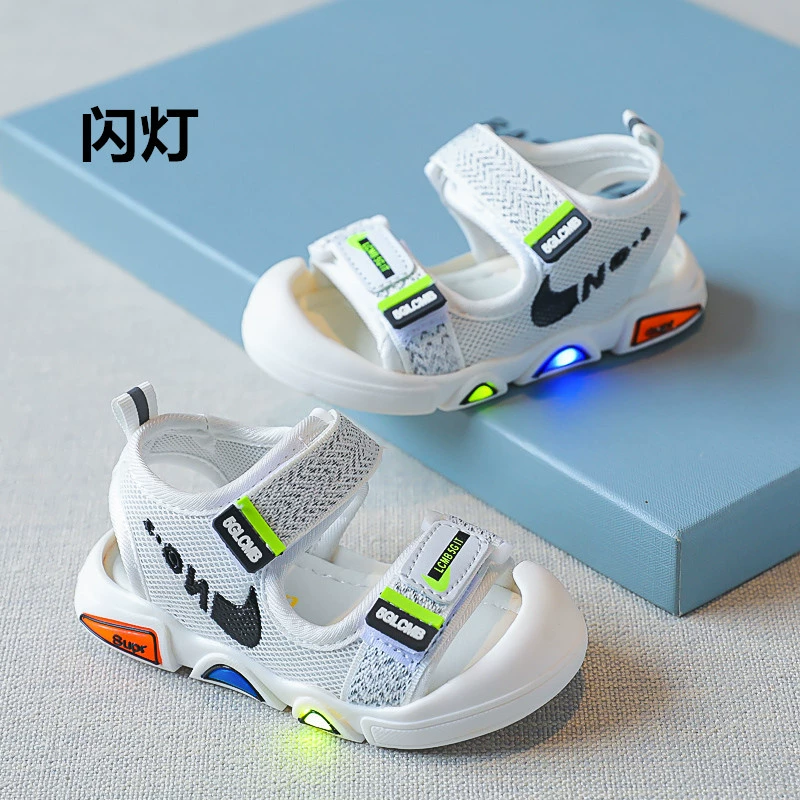 2022 новый летний мальчик с мягким дном пляжные сандалии