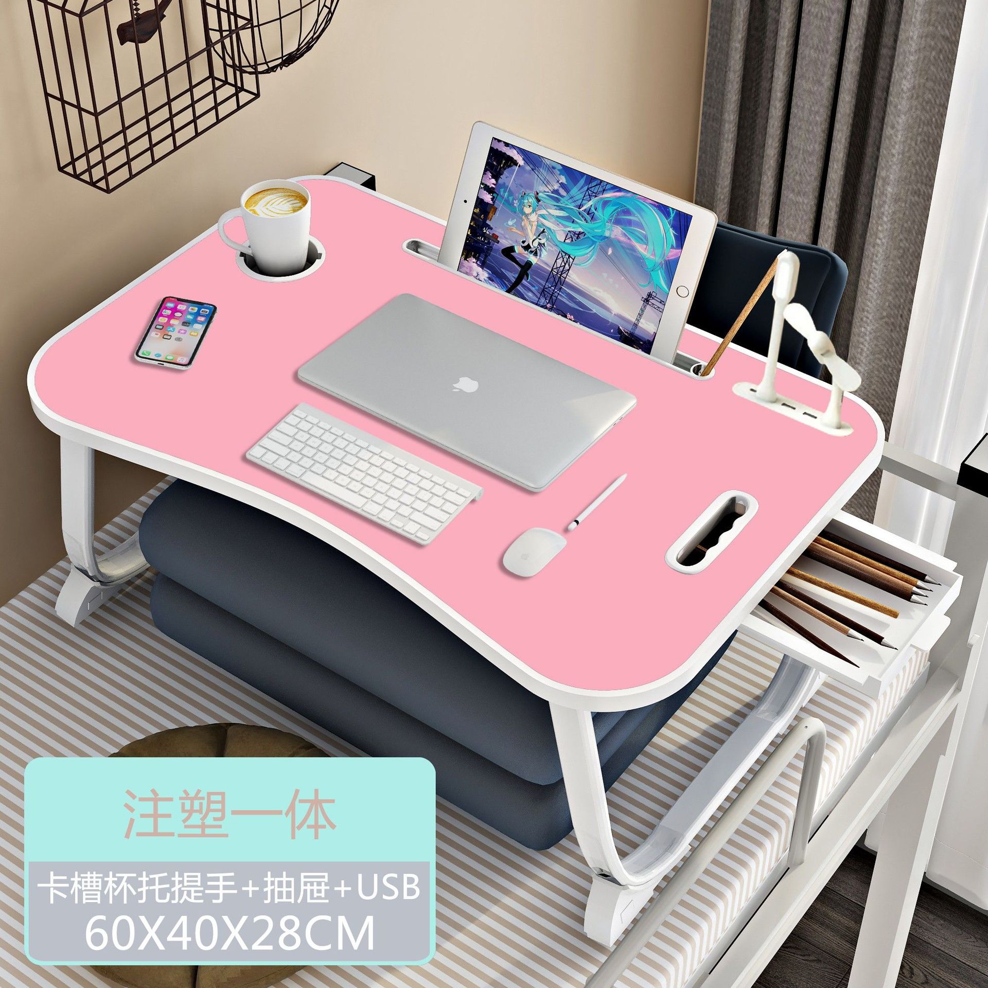 소녀 파우더 (주입 USB 서랍) 매우 안정적인 다리