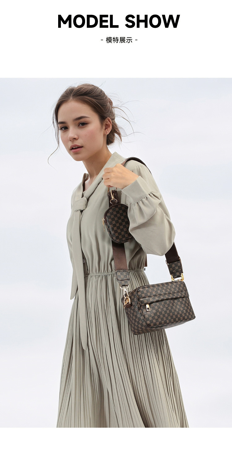369g Weight Polyester Lining Material Zipper Closure Type Single Shoulder Strap Strap Type Square Bag Bags Type Daily Occasion PU Material Women's Backpack Backpack Argyle Pattern All Seasons Season Women's Gender Elegant, Vintage Style Style Square Shape Women's PU Argyle Elegant Vintage Style Square Zipper Square Bag 4