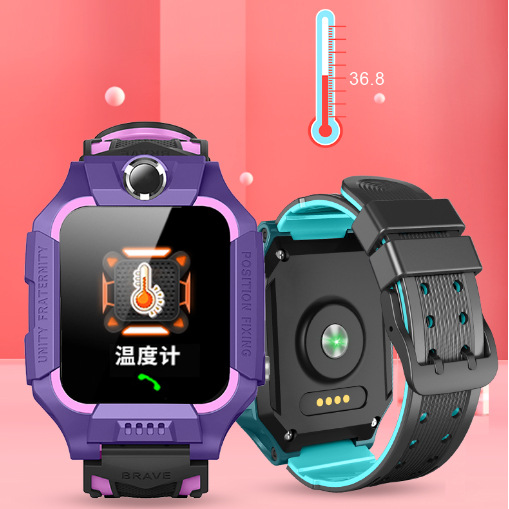 2022新款多功能测体温儿童学生智能电话视频防水手表定位实时跟踪|ms