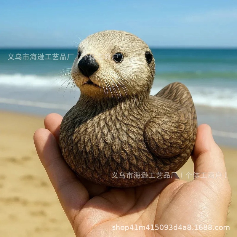 国境を越えた新しい海洋生物-アヒルの装飾品動物のかわいい樹脂の装飾品|undefined
