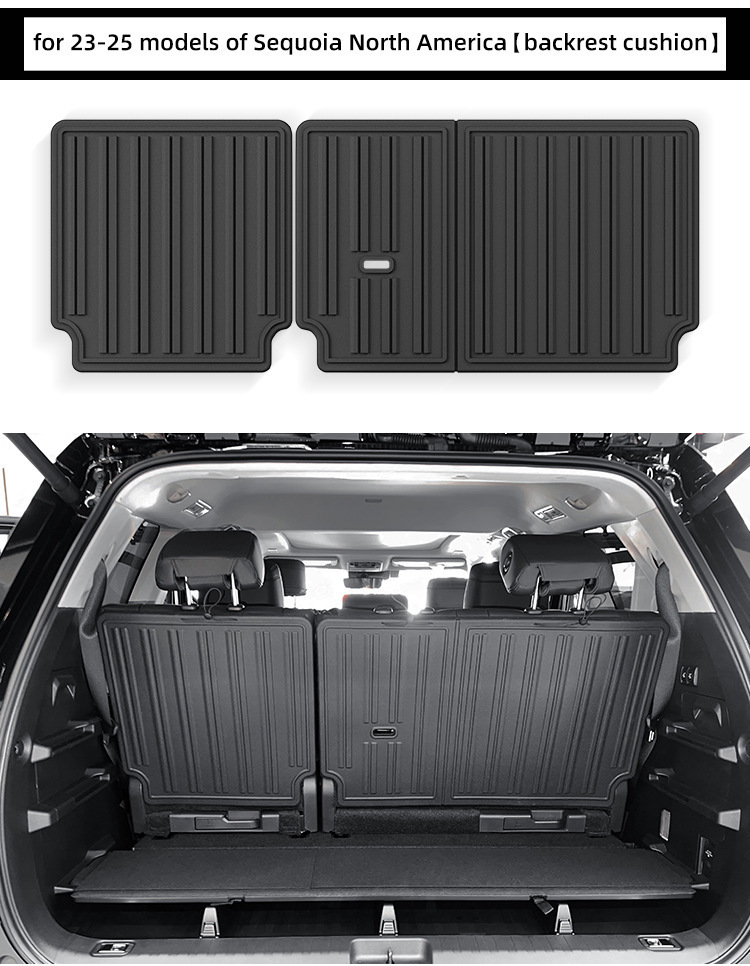 Suitable for 23-25 Model Sequoia Car Floor Mats, Custom Tpe Floor Mats, Trunk Mat, Cross-Border