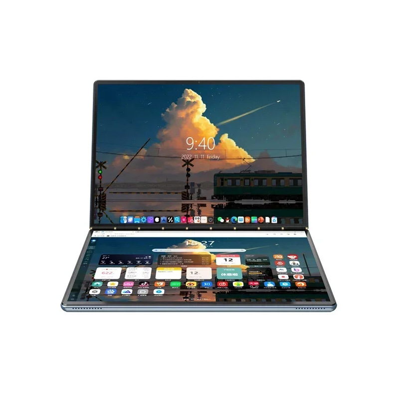 Ds135d pantalla táctil portátil CPU N100 dual pantalla nueva oficina en casa de negocios ordenador portátil