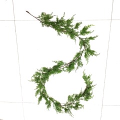 クリスマス藤条クロスボーダーアマゾンクリスマス緑植装飾壁掛けソフト藤条人工松柏葉藤環