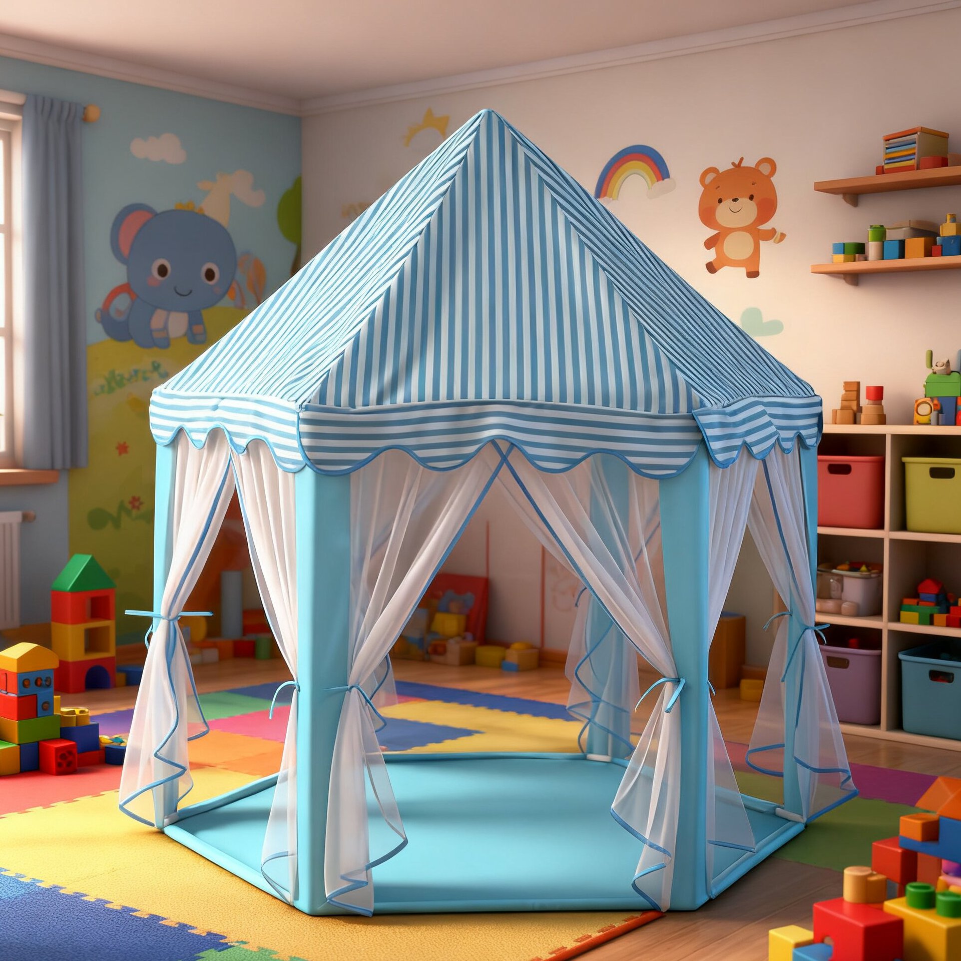 Procesamiento personalizado tienda de campaña para niños princesa castillo secreto casa de juegos bebé cama interior portátil pequeña tienda de campaña
