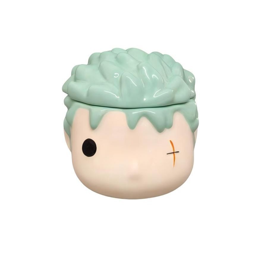 Taza de una pieza Luffy Sombrero de paja Taza de café Tazón Anime Taza de cerámica para el hogar Taza de café creativa Plato en stock